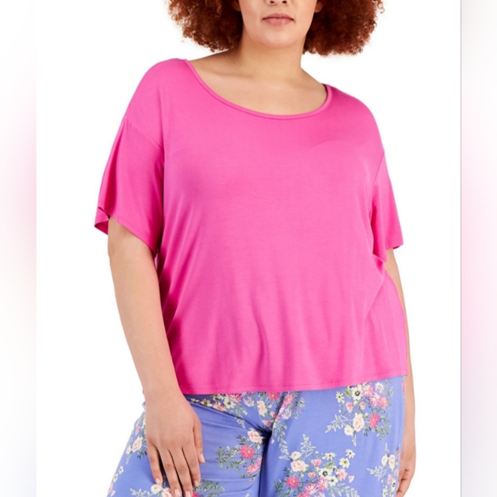 INC BARBIE CORE Top 3X Pink Casual/Lounge or Leisure/PJ NWT 22/24 Womens